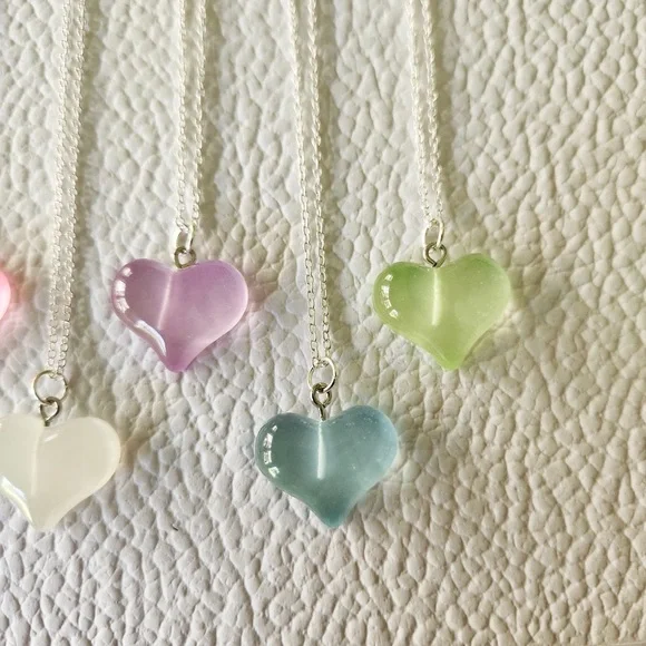 Pastel Heart Bubble Necklace - Picture 9 of 10